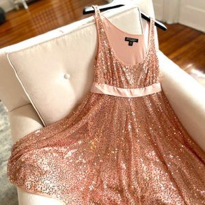 Betsey Johnson Evening Pale Pink Sequin Dress